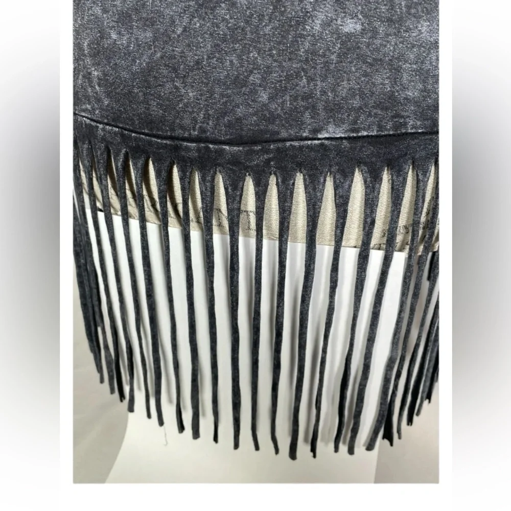 NWOT Shhh I'm Hunting Cowboys Black Distressed Western Tank Top Women's Medium M - Picture 10 of 14